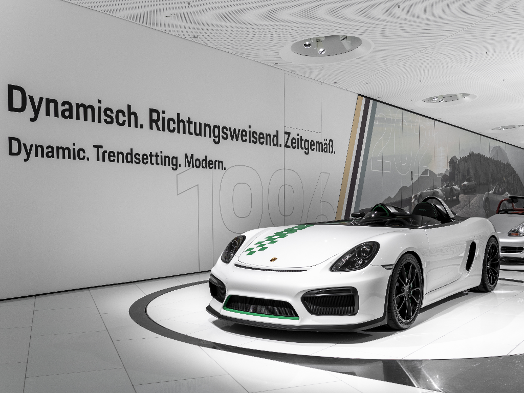 Visita guiada virtual por la exposición especial “25 años del Boxster” en el museo Porsche